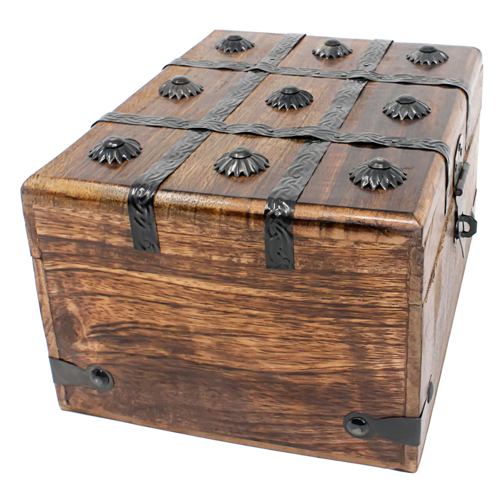 Nautical Cove Treasure Chest Keepsake and Jewelry Box Wood - Real Treasure  Box