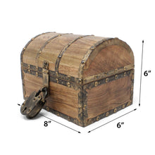 Antiqued Riveted Treasure Chest