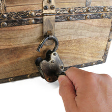 Antiqued Riveted Treasure Chest