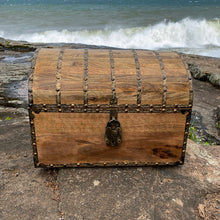 Antiqued Riveted Treasure Chest