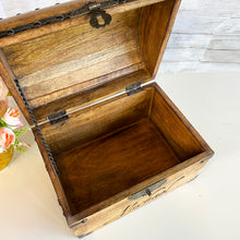 Personalized Treasure Chest with Antique Mini Lock and Keys