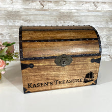 Personalized Treasure Chest with Antique Mini Lock and Keys